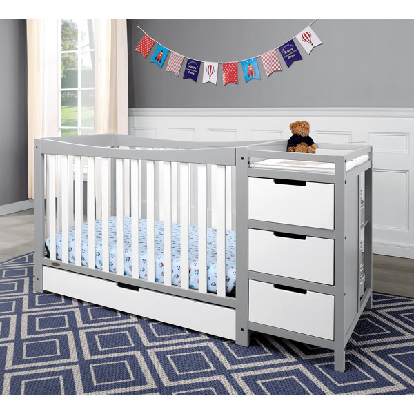 Baby cot and change table on sale